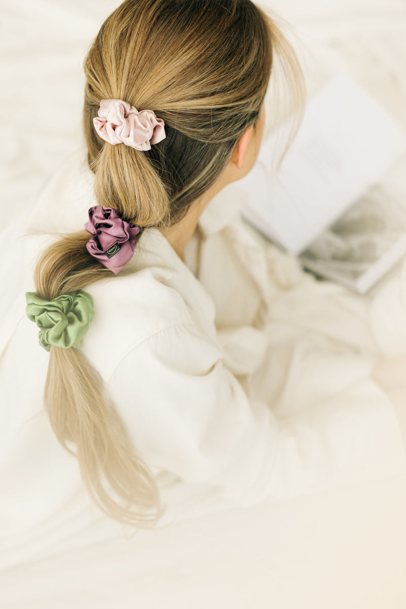 Nude Natural Silk Scrunchie