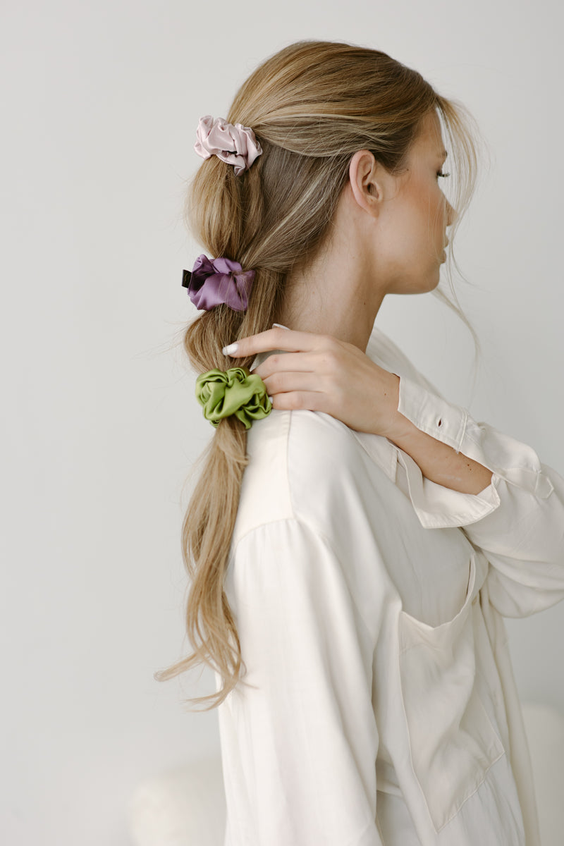 Nude Natural Silk Scrunchie